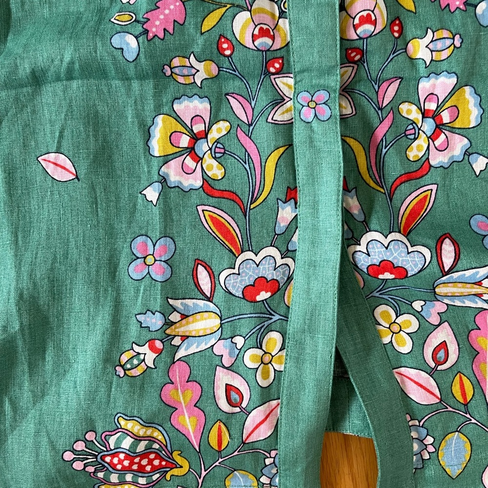 Boden floral linen dress size 8